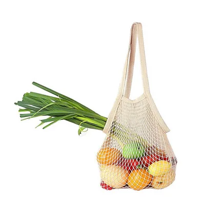 

Cotton Sturdy Net Mesh Produce Shopping Tote String Bag