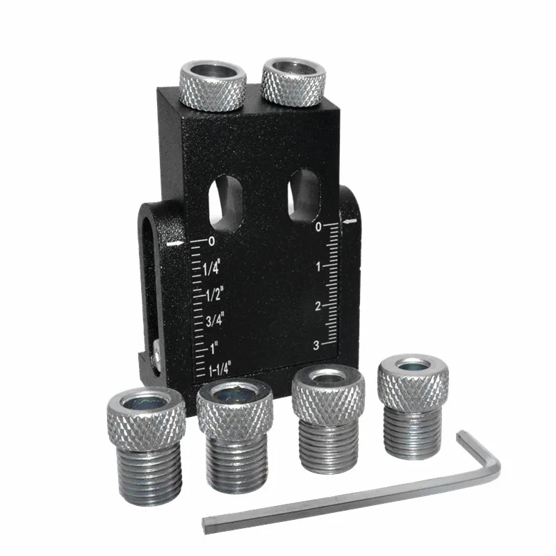Black Angle Adjustable Woodworking Inclined Hole Positioner Board Connection Installation Tool