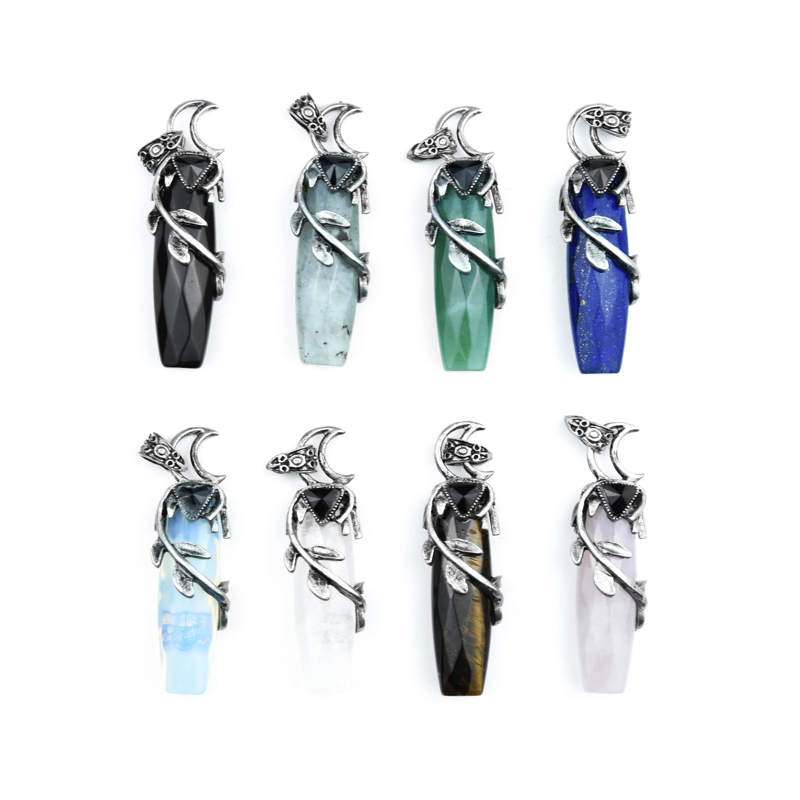 

Hot Sale Natural Crystal Charm Pendants Carvings Crafts Crystal Pendants, Mixed color