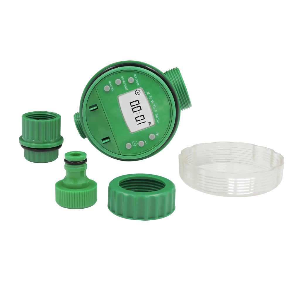 

Green Garden Irrigation Controller Ball Valve Water Timer, Green/customized