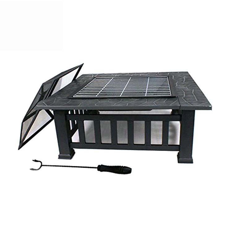 Wood Burning Globe Cauldron Furniture Garden Stone Camping Corten Steel Propane Fire Pit Outdoor Table Glass Rocks