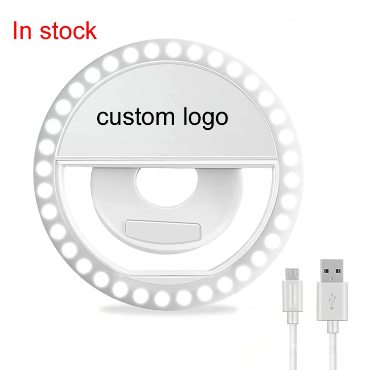 Custom logo 36 Led Ring Beauty LED Flash Selfie Light