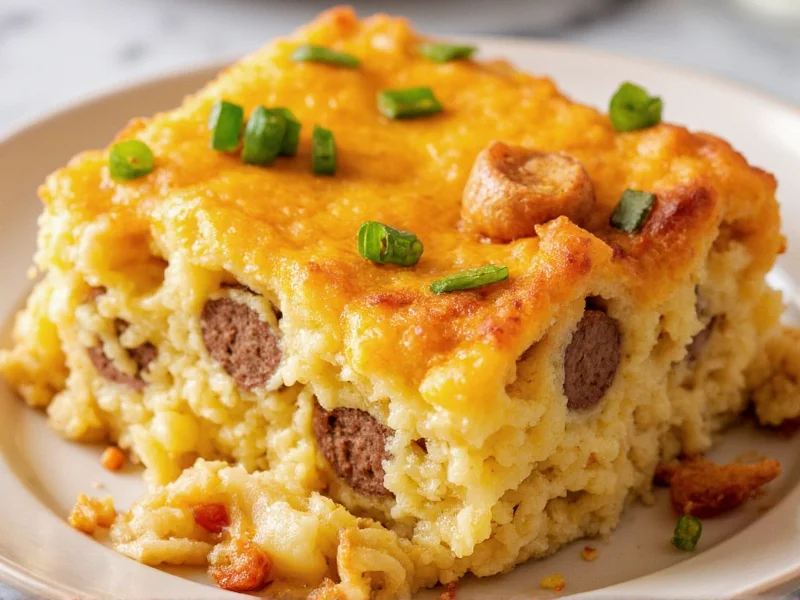 Perfect Breakfast Casserole with Hash Browns & Sausage