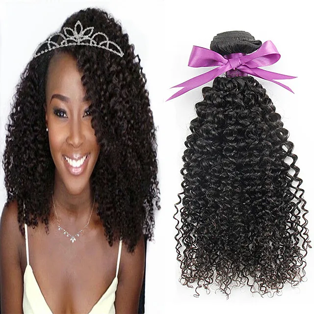 

New Hot Sale Remy Virgin Afro Kinky Curly Human Hair For Black Women, Cheap Virgin Mink Brazilian Hair Weave Bundles