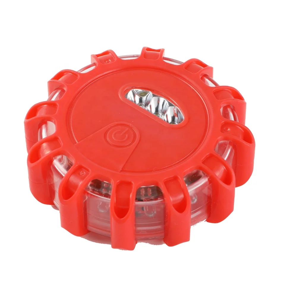 Factory Multi-color CE ABS Plastic Rechargeable Traffic Flashing Warning Light Emergency Disc Roadside Safety Led Road Flares