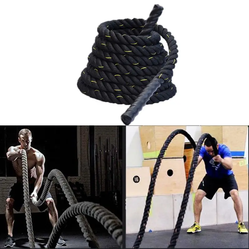 

Heavy Jump Skipping Rope Workout Battle Ropes for Men Women Total Body Workouts Power Training Improve Strength Building Mu