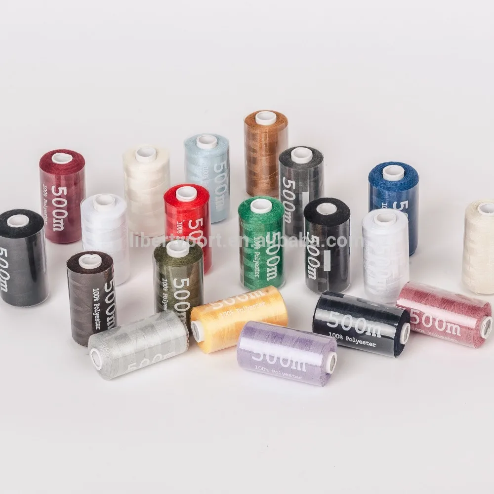 

100% poly/poly core spun sewing thread 18 colors from China factory, 18 colors,customized