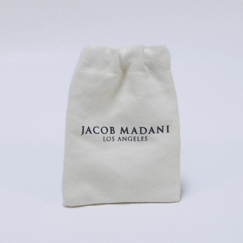 

Custom OEM Silvery Accessories Packing Cotton Jewelry Pouch with Elastic Mouth, Customized color.