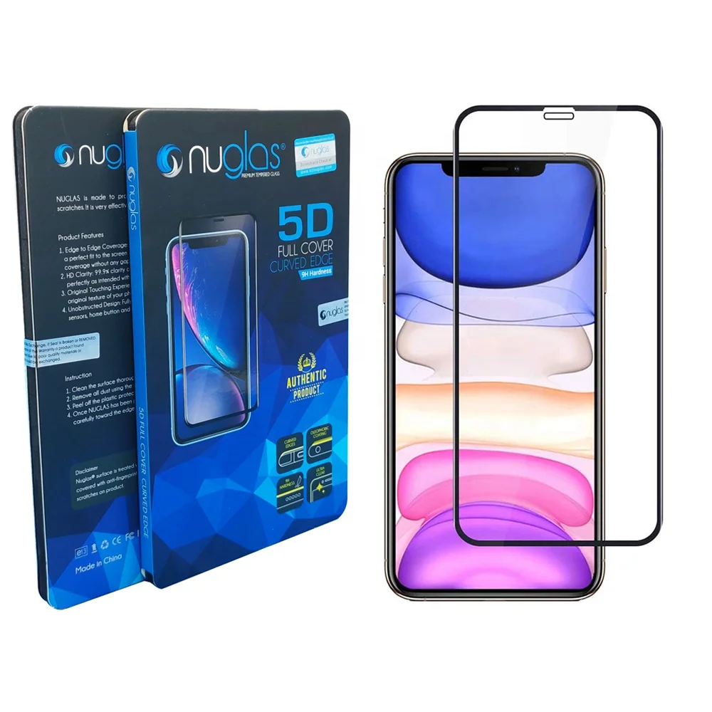 

mobile phone anti broken 5D full cover tempered glass for iPhone 11 /XR