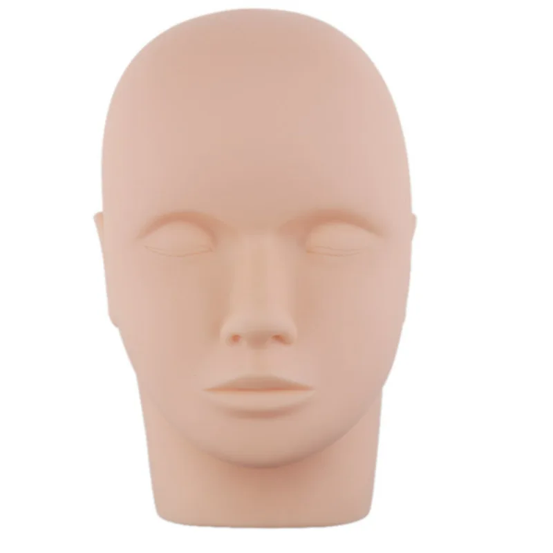 

High quality make up silicone mannequin head for practice false eyelashes and eyelash extension exercise lash training for begin, Skin colors