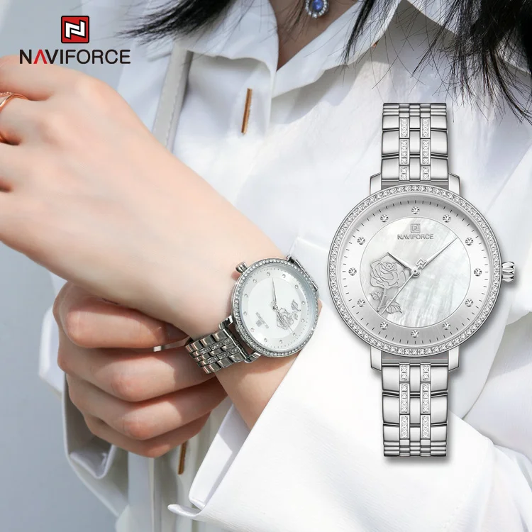 

NAVIFORCE 5017 SW 2020 hot selling reloj de mujer Casual Quartz Wristwatch for lady custom logo
