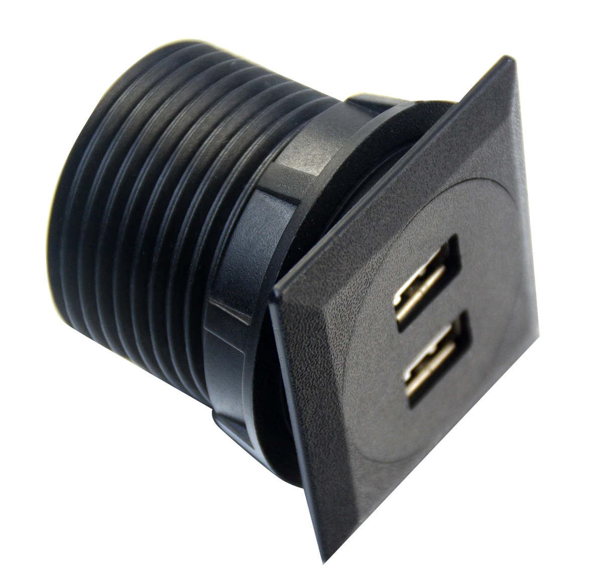 US EUR Recessed Square Dual USB Charging Socket With 2 Pin Plug ...