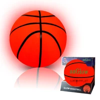 

2019 hot sale light up basketball aaglow custom reflect LED basketball luminescence rubber