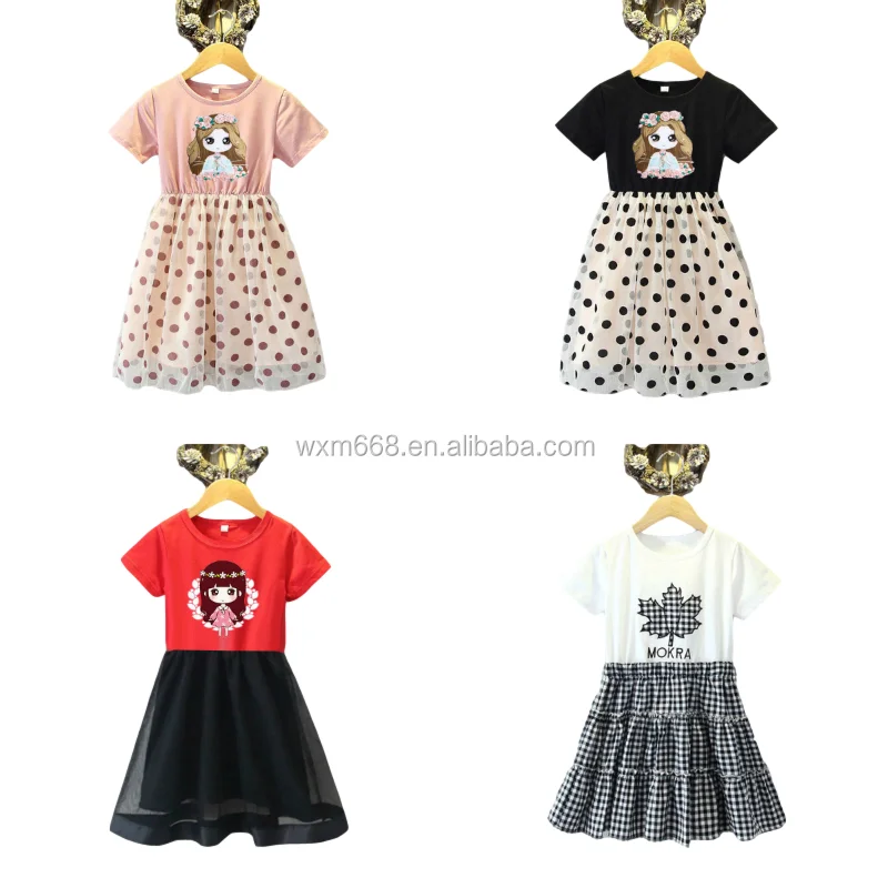 

Girl's dress summer girl's skirt new design summer lovely children's dress casual baby dress