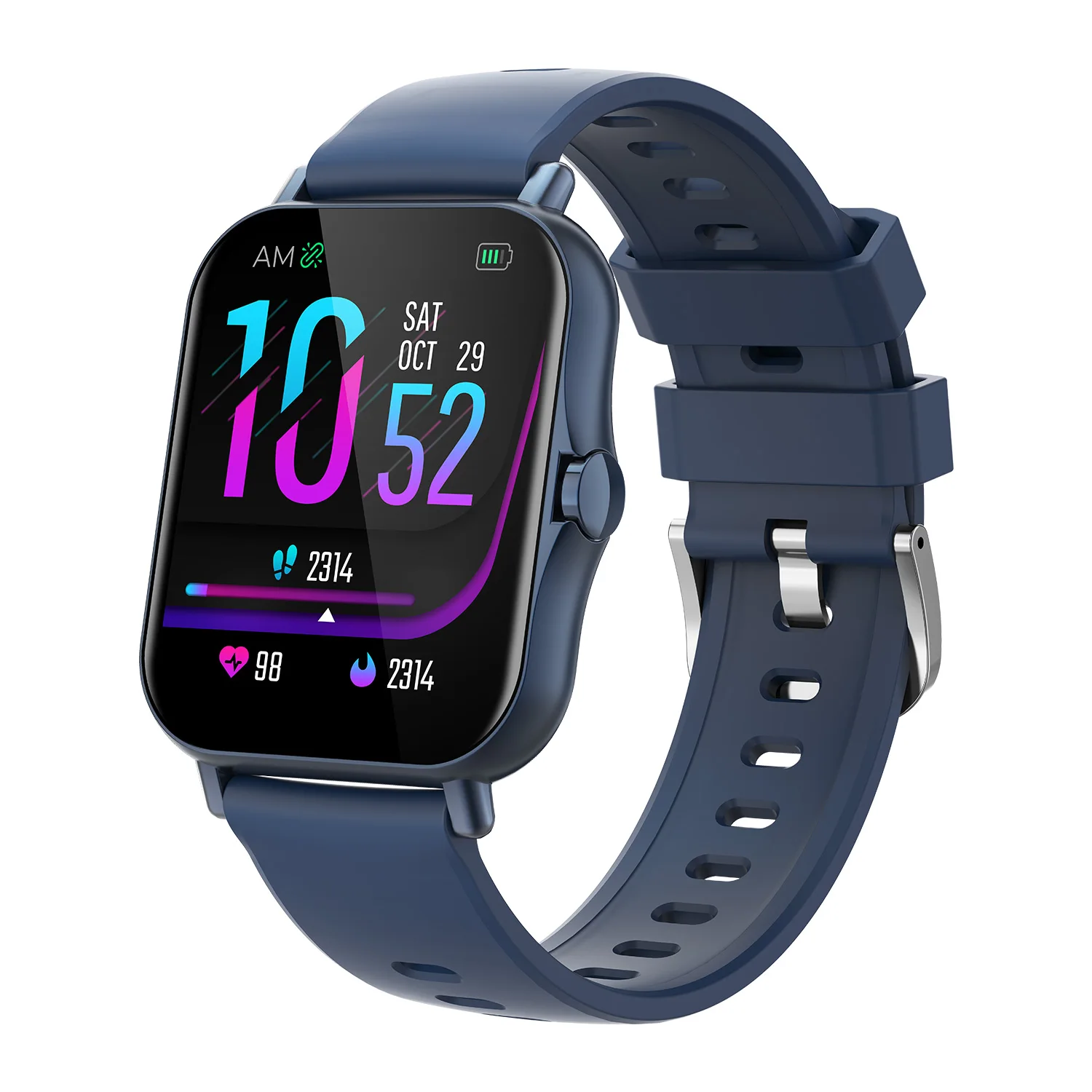

OGS multi-point full touch screen black case metal Smart watch