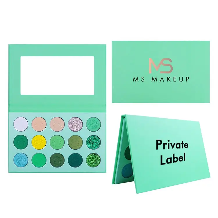 

Ms Makeup Low Moq Oem Odm 4 Colors Palettes 15 Colors Mattes High Pigment Custom No Logo Cheap Private Label Eyeshadow Palette