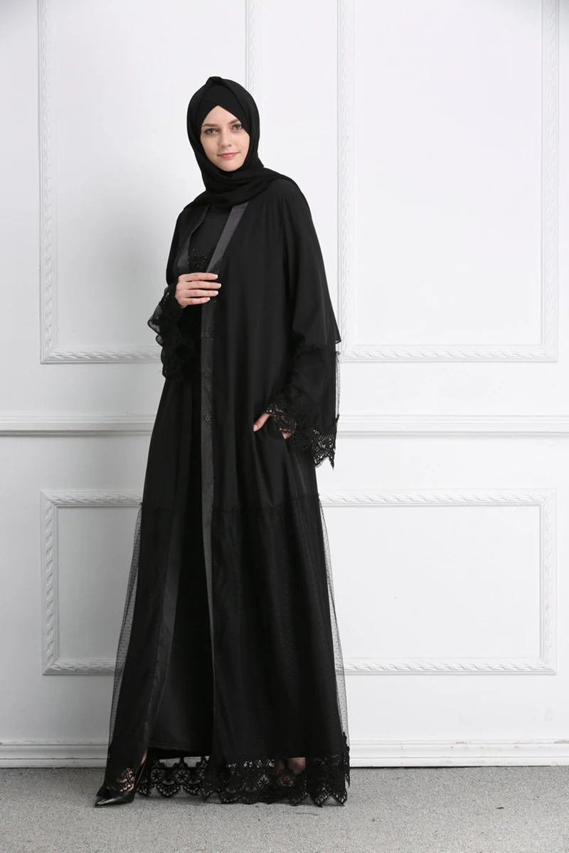 Lsm003 Chica Musulmana Vestido Musulmanes Abaya Últimos Diseños Vestido Negro Vestido Buy 3235