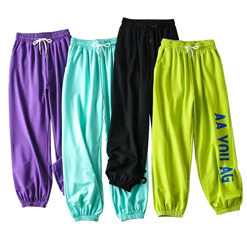 

2021 New Fashion Women Wholesale Work Pants Side Pockets Women Cargo Pants Joggers Women, Customized colors