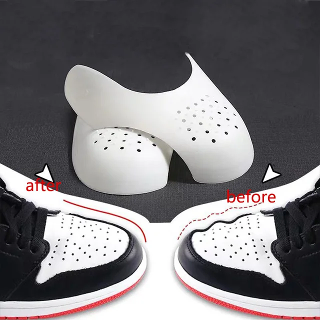 

2019 Amazon hot sell Anti-Crease Sneaker Shield Universal Toe Box Decreaser white yellow black