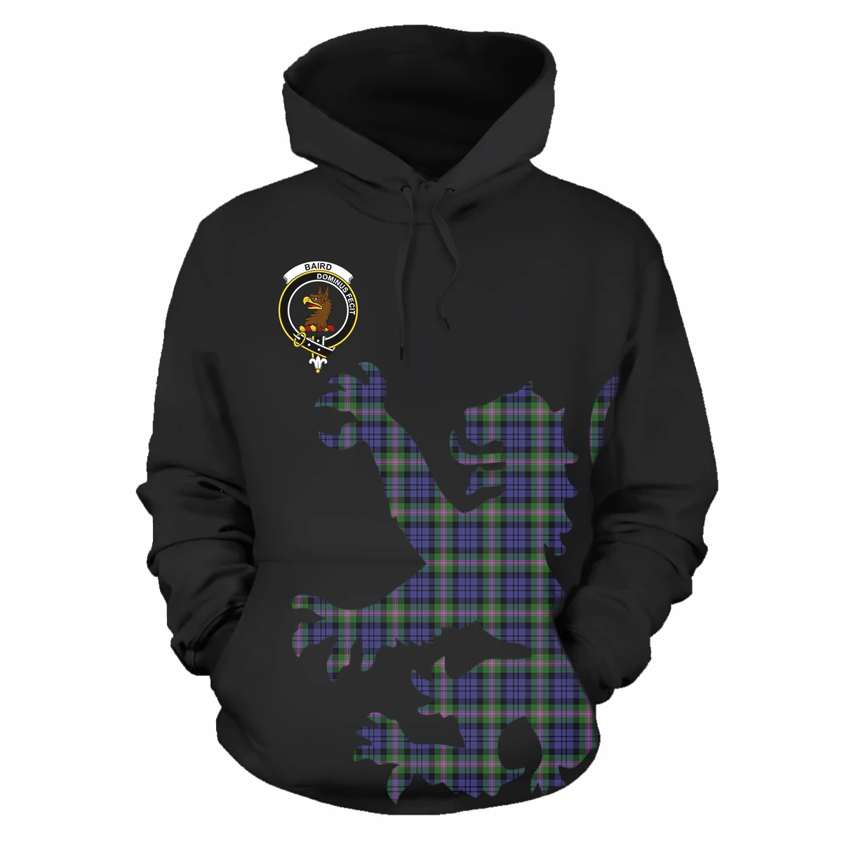 

Scotland Baird Clan Tartan Lion & Thistle Custom Made Wholesale Hoodie For Men Custom Hood Hoodies With Logo Plus Size Sweater, Customized color