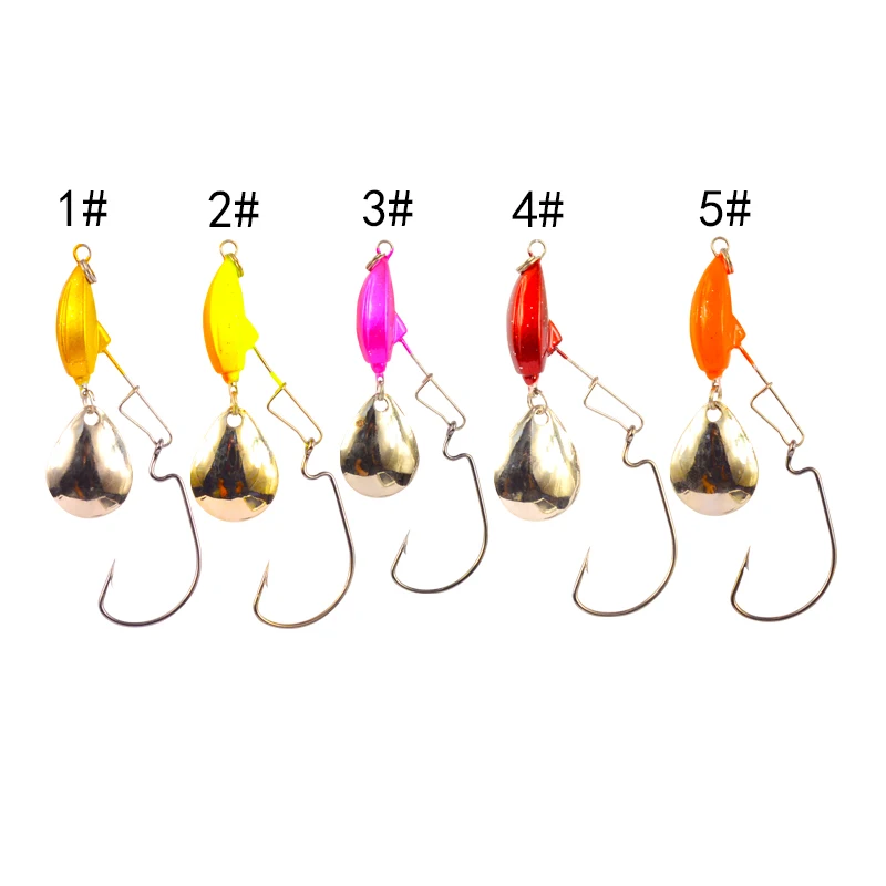 

Metal Spinner Jig Hard Bait 30mm 14.5g Saltwater Jigging lead Fishing Lure Sinking Bait Crap lure Tackle, 5 colors