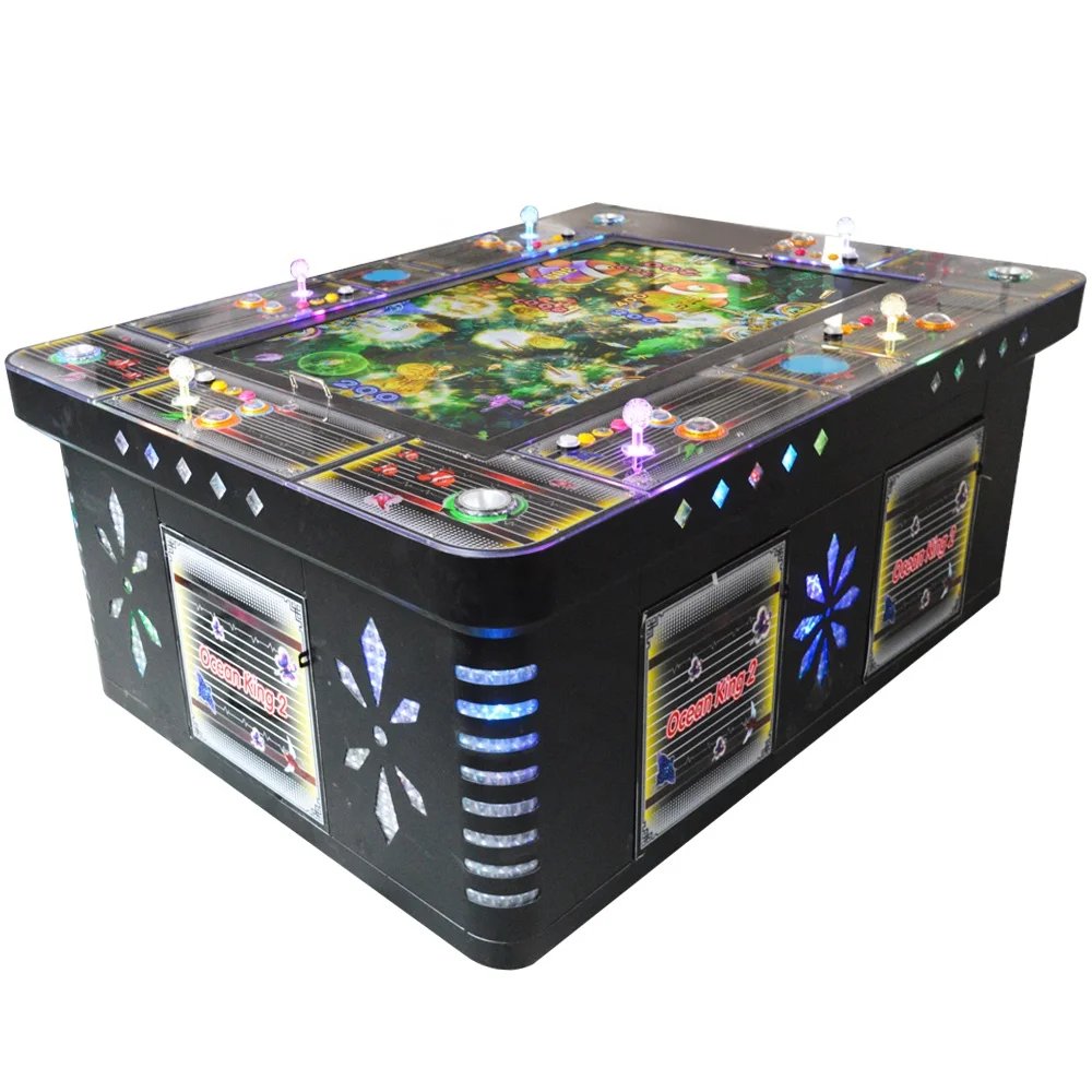 

Ocean King 2 Fishing Game Machine Custom 6/8 Players Fish Table Hunter Shooting Game Cabinet