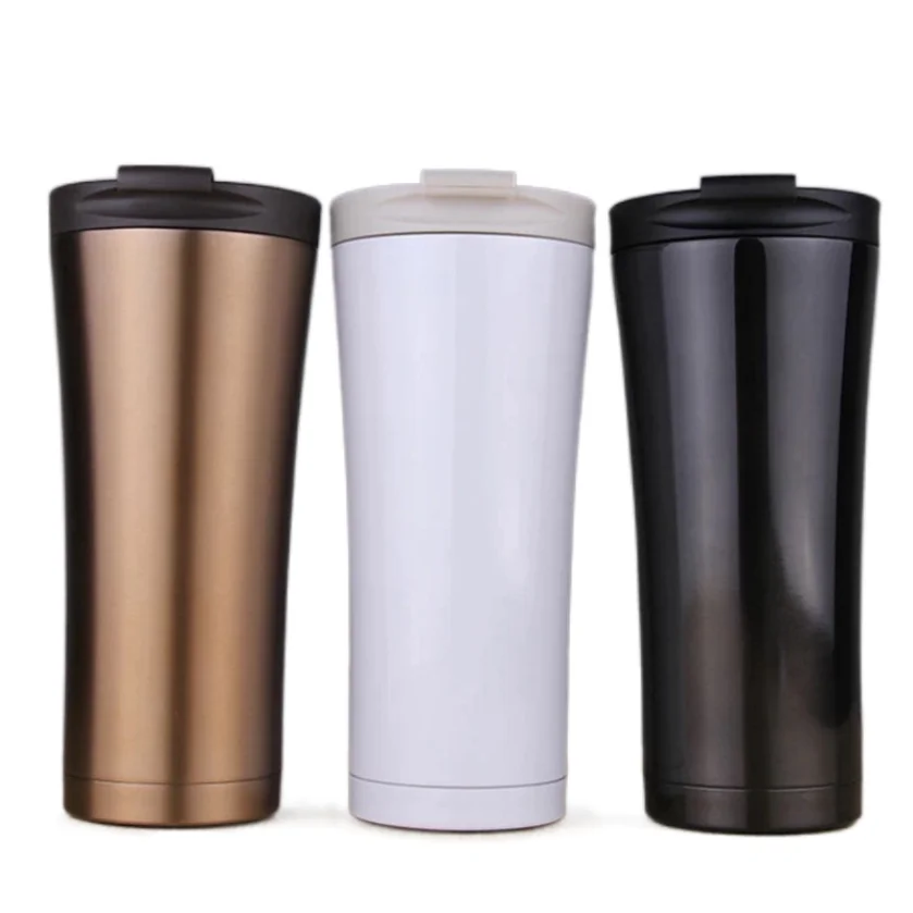 

CL041 500ml Stainless Steel Thermal Beer Cups Tea Coffee Mugs Water Bottle Leakproof Vacuum Insulated Tumbler Vacuum Beer Mug, 5 colors