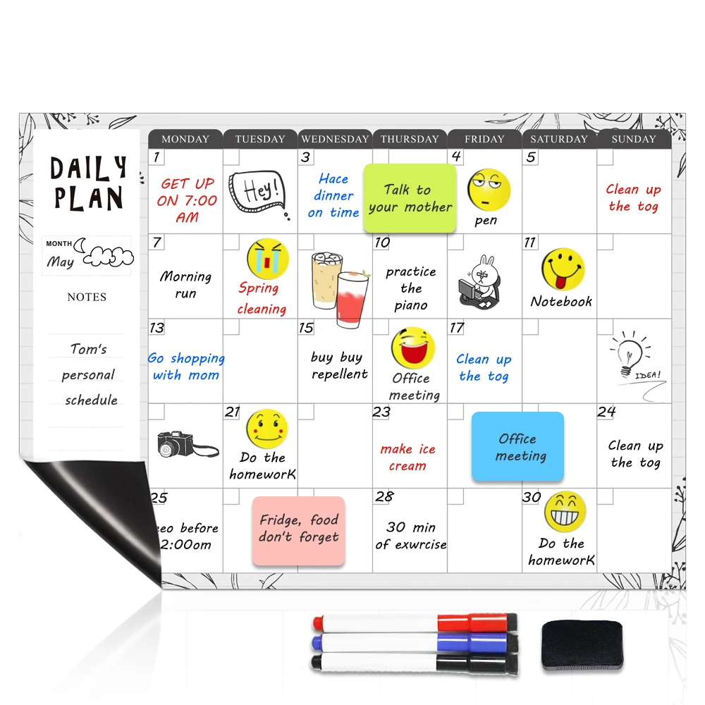 

Wholesale 17 x 13 fridge calendar fridge magnet custom magnetic calendar