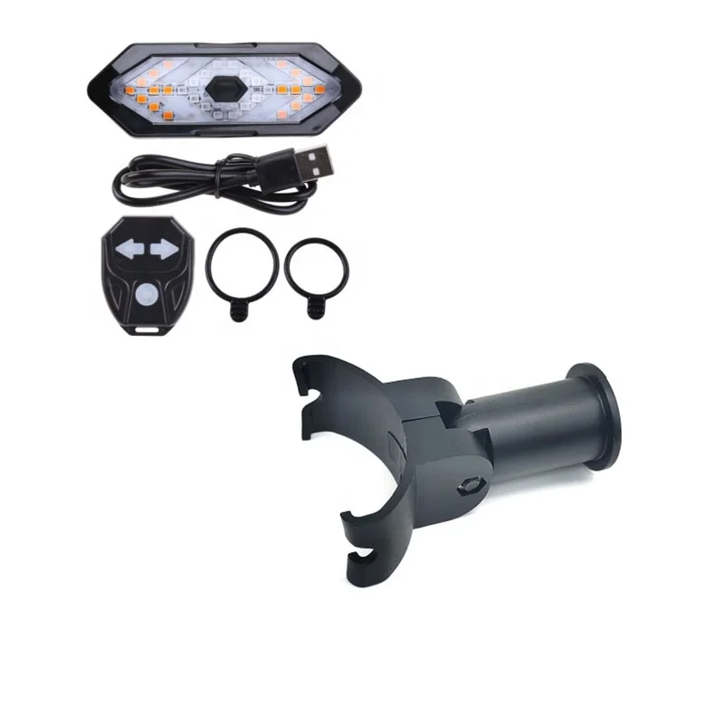 Rear Fender Bracket with Wireless Remote Control Turn Signal Light for MI 3 M365 PRO 1S Essential PRO2 ES1 ES2 ES4 Scooter