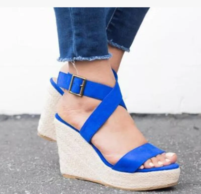 

Ladies Shoes Woman Chaussure Women Summer Sandals Pumps Cross-tied High Heels Platform zapatos de mujer 2019, As the pictures show
