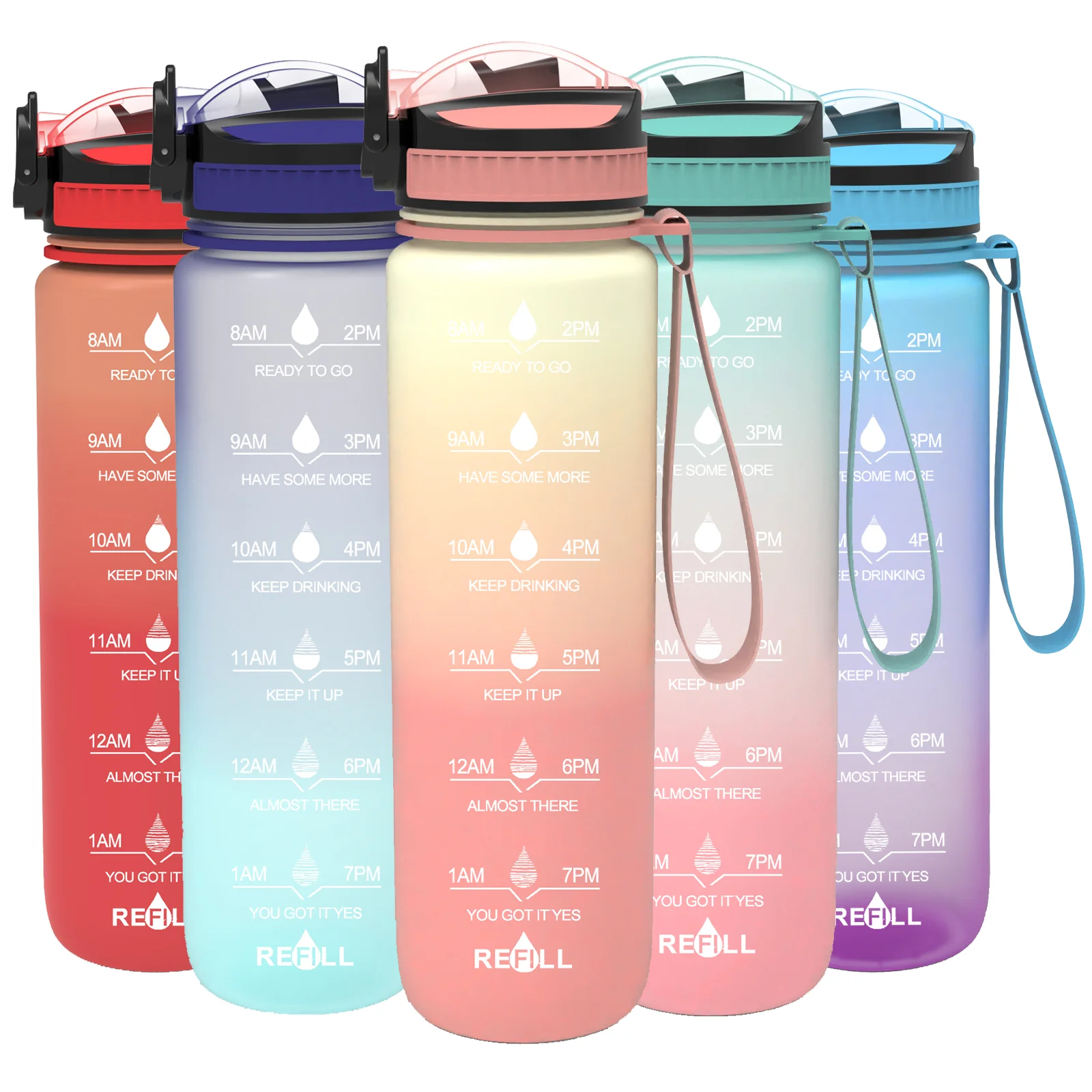 

Large Capacity Without Leakage Plastic High Quality Water Bottle For Sports