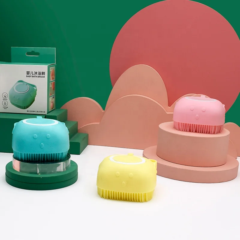 

New model pet bathing tool massages hair removal lathering Cat Dog or baby shower pet bathing tool custom logo hair brush, Picture
