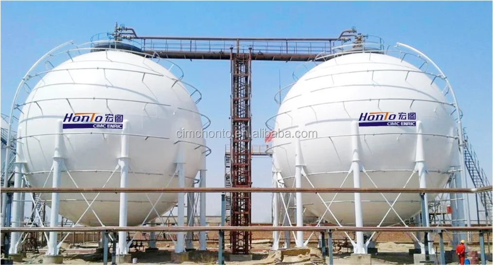 ASME 2500 tons Spherical Tanks 5000m3 Propane lpg gas tank for zimbabwe ...