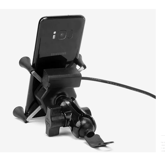 

aluminum alloy motorcycle cell phone holder handlebar X phone mount