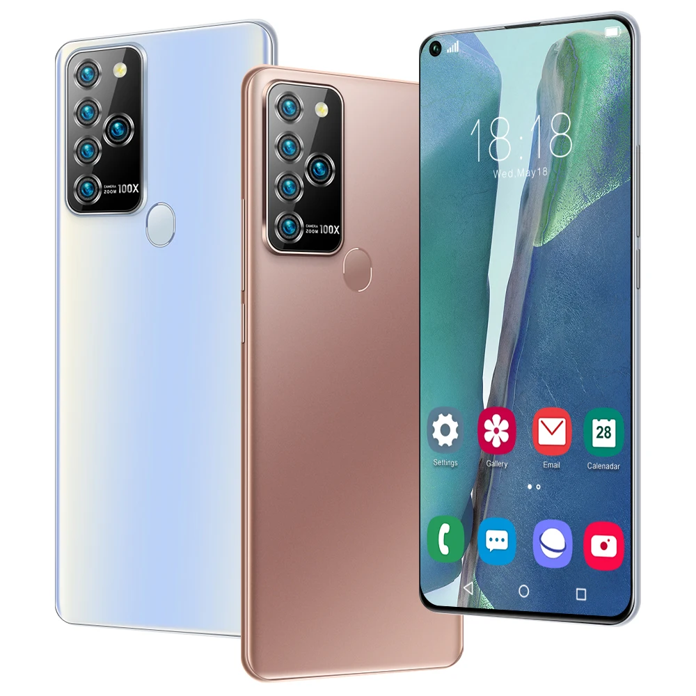 

High-end 8GB+512GB Mobile phone Note 25U new big screen 7.2Inch OLED Android 10.0 Smartphone global version, Black white bronze