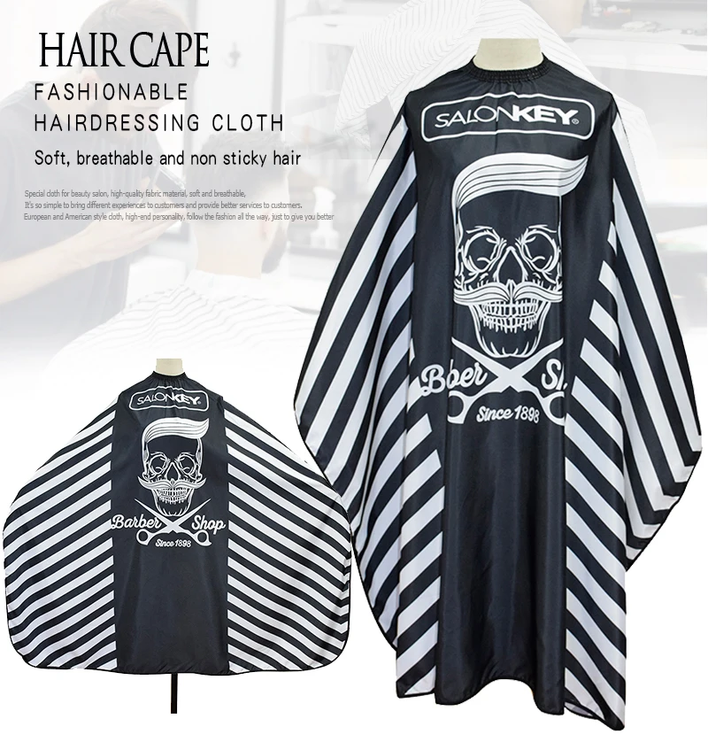 

Promotion price professional salon hair cutting capes and aprons for barber, Black