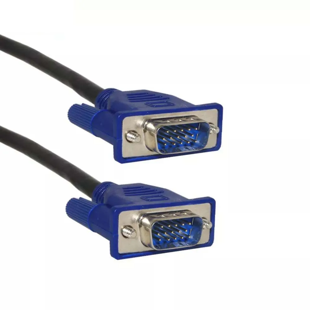 

HOT SELLING RGB cable for TV PC 1.8m PVC Extra long 15-Pin Female to male Vga cable, Black