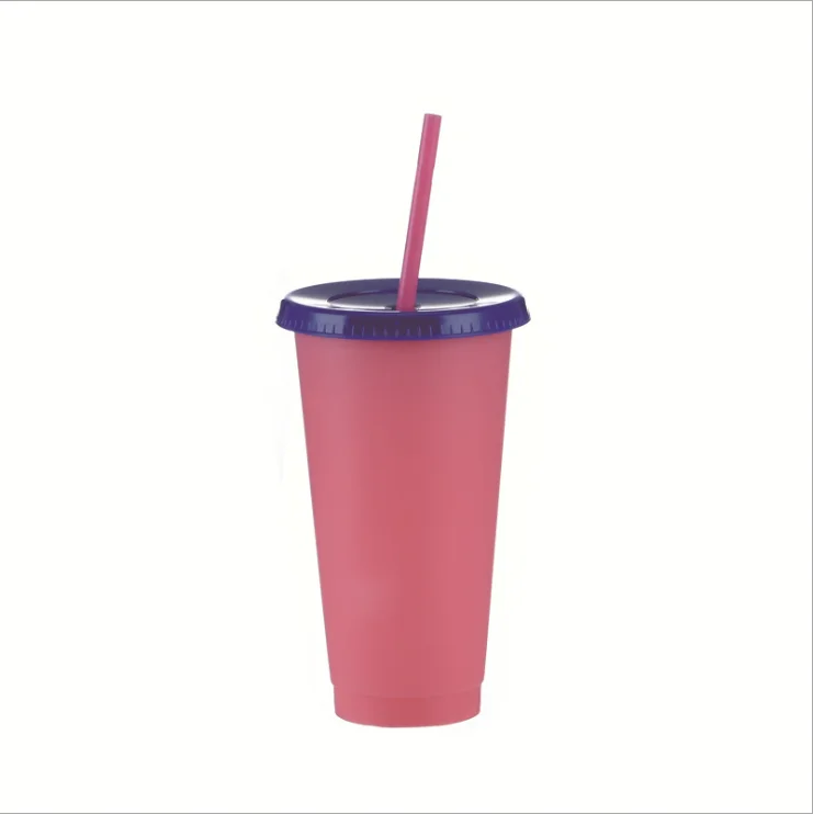 

Color Changing Cups with lids and straws Color changing tumbler Reusable cups Tumblers plastic tumblers with lids and straw