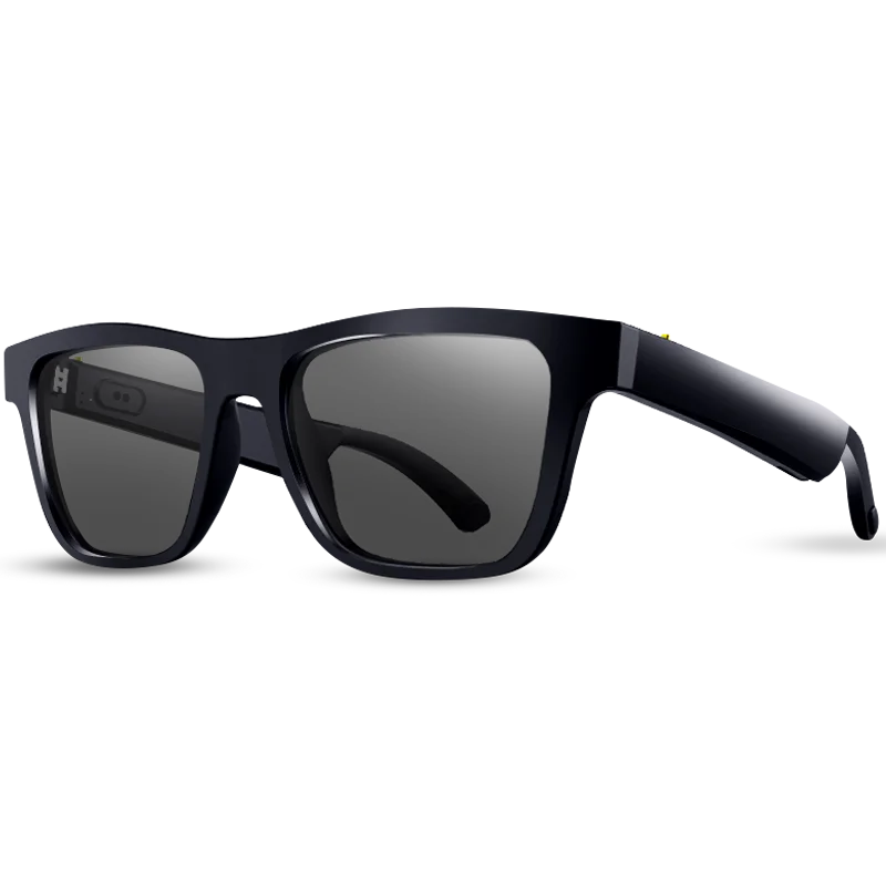 

Fashion Sunglasses Bone Conduction Speaker Open Sports headset Wireless Smart Stereo Sound BT5.0 waterproof UV400 sun glasses, Black, transparent, gradient color