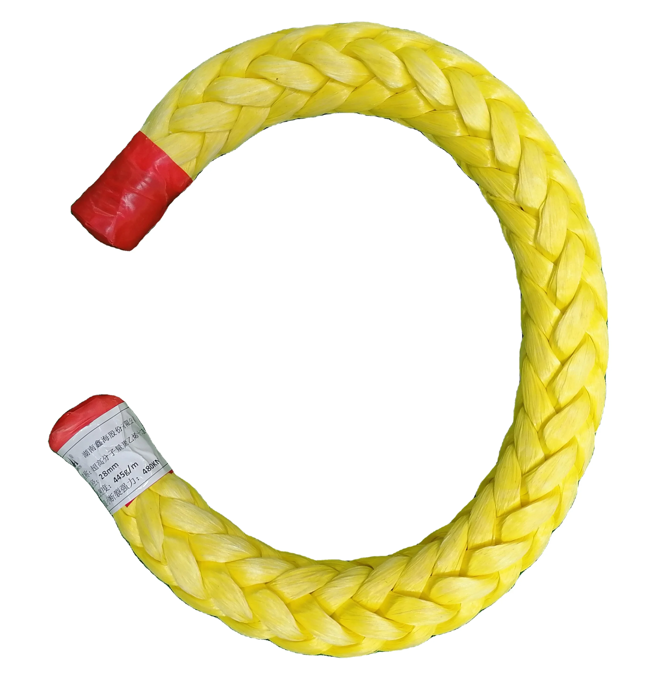 

high strength 12 strand uhmwpe mooring rope for ship, Colorful