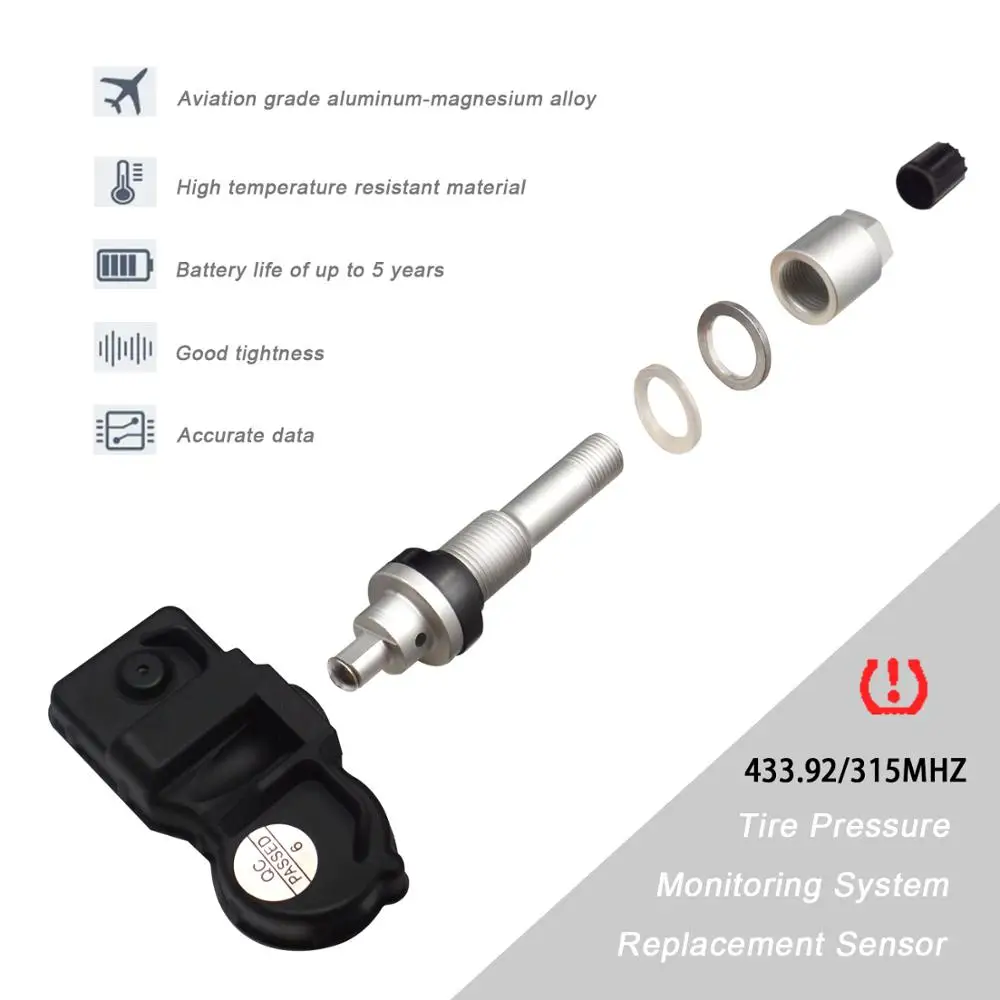 HONGNAL Tire Pressure Monitoring System 4260706020 4260706030 TPMS Sensor for Toyota,315MHz 