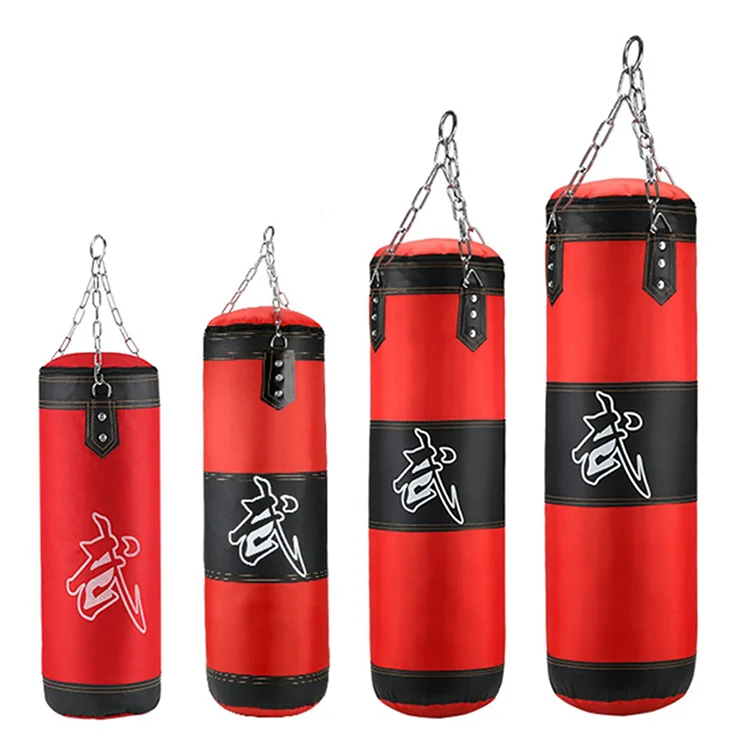 

Training Fitness with Hanging Kick Sandbag Adults Gym Exercise Empty-heavy Boxing Bag Boxing Man Punching Bags, Red