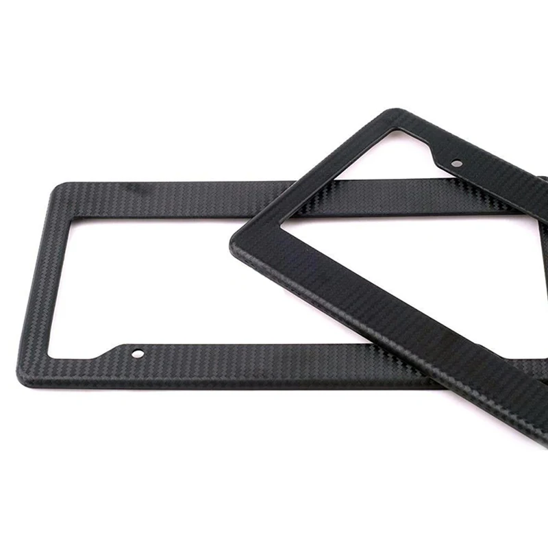 

Black Aluminum Alloy Car Auto Vehicles License Plate Frame Tag Cover Holder With Screw Car Styling