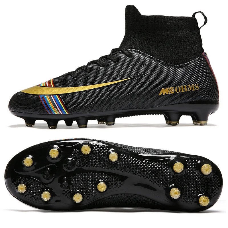 

Men Football Shoes Youth long spikes Soccer Shoes Outdoor AG Professional Teenager Cleat