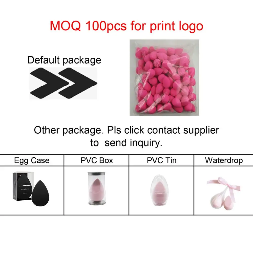
Wholesale Amazon Promotional Custom Logo Latex Free Material Make Up Sponges Soft Private Label Beauty Makeup Sponge Blender 