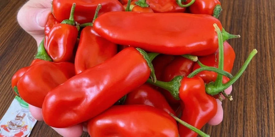 Fresh Red Serrano Peppers