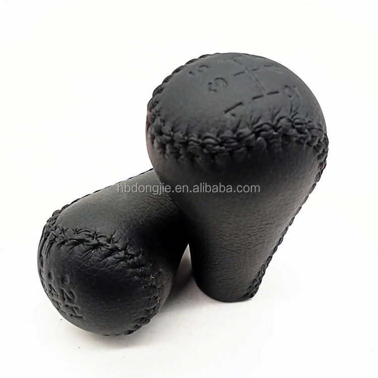 

black genuine leather car Four-wheel drive gear shift knob for nissan patrol y61 accessories