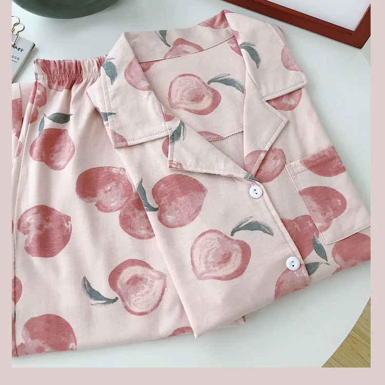 

2021 women's sleepwear cotton pajama pijamas de algodon mujer pyjamas set