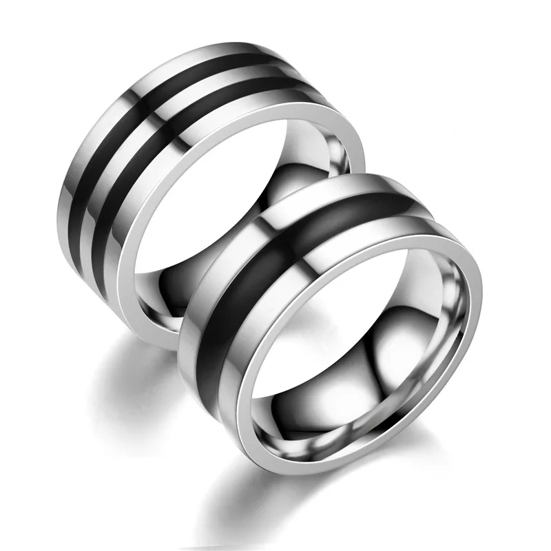 

Non-fading titanium men's vintage fashion stainless steel ring