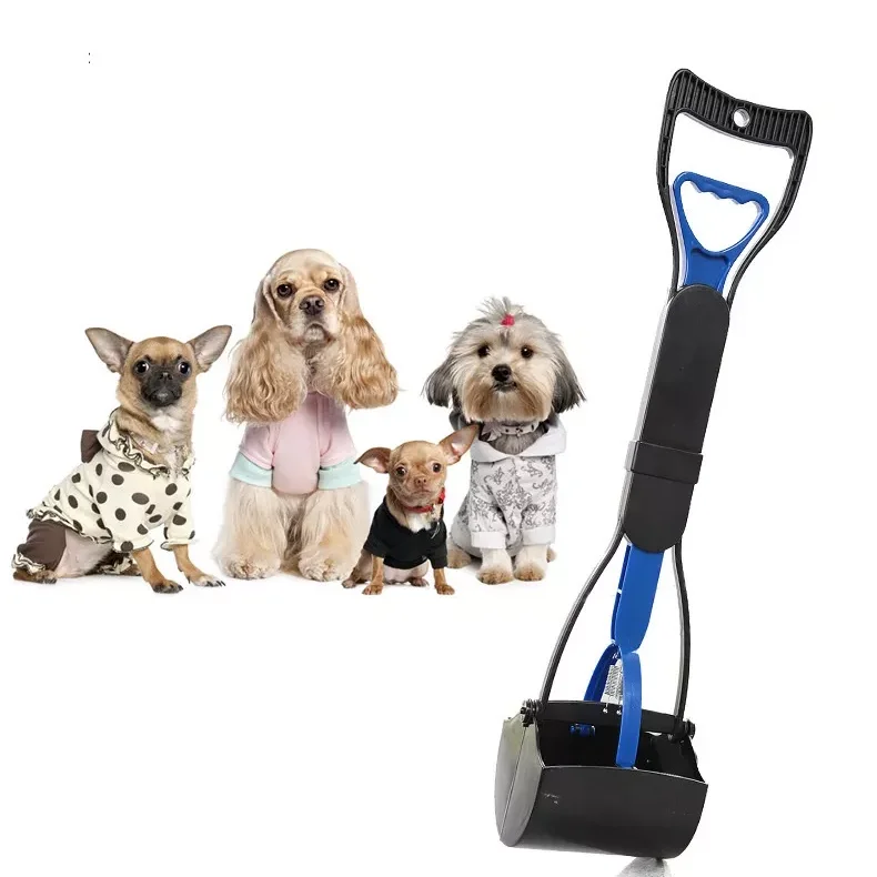 

Pet Outdoor Cleaning Tool and long handle Dog Poop Scooper Poop Picker With Poop Bag Dispenser, Black, blue,p green, purple, pink